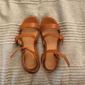 Madewell Platform Sandal, Lizard Embossed Leather